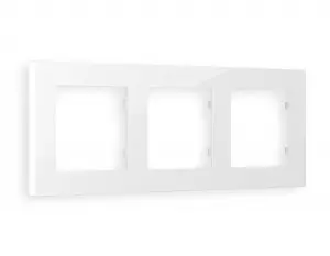 ЭЛМАКС - Рамка ALFA Techno (Белый глянец) 3-ая AF220103 элмакс, электротехника, кабель, светотехника, elmax.pro