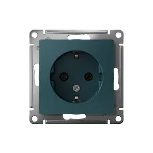 ЭЛМАКС - ATLASDESIGN РОЗЕТКА с заземлением, 16А, механизм, ИЗУМРУД элмакс, электротехника, кабель, светотехника, elmax.pro