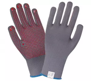 Перчатки Основа: Трикотаж: тяжелый нейлон Рабочая поверхность: ПВХ; точечное, р-р 9, 10