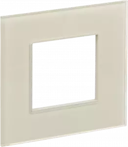 ЭЛМАКС - SKANDY Рамка 1-мест. SK-F21B стекло беж. IEK элмакс, электротехника, кабель, светотехника, elmax.pro