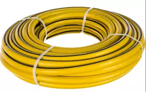 Поливочный армированный 3-слойный шланг USP желтый, 3/4"x15м