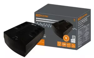 ЭЛМАКС - Источник бесперебойного питания ИБП 850 ВА 6 розеток +2USB TDM элмакс, электротехника, кабель, светотехника, elmax.pro