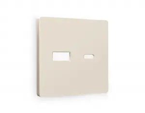 ЭЛМАКС - Лицевая панель ALFA (Бежевый матовый) для розетки 2USB тип A+C QUANT AP3310 элмакс, электротехника, кабель, светотехника, elmax.pro