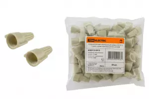 ЭЛМАКС - Соединительный изолирующий зажим СИЗ-Л-3 15 мм2 с лепестками белый (50 шт) TDM элмакс, электротехника, кабель, светотехника, elmax.pro