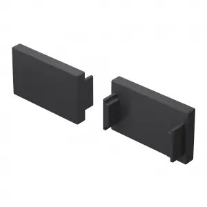 Заглушка для встраиваемого шинопровода, 2 шт. Basity, черный