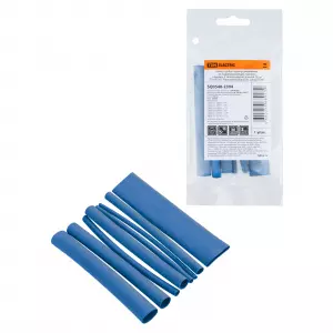 ЭЛМАКС - Набор трубок термоусаживаемых, клеевых "Моноцвет-диапазон, синий TDM" элмакс, электротехника, кабель, светотехника, elmax.pro