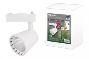 ЭЛМАКС - Светильник трековый однофазный LED TRL-01-015-NW 15 Вт, 24°, 4000 К, 80 Ra, белый, TDM элмакс, электротехника, кабель, светотехника, elmax.pro