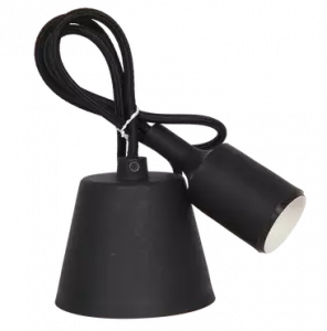 ЭЛМАКС - Патрон Е27 силиконовый со шнуром 1м черный IN HOME элмакс, электротехника, кабель, светотехника, elmax.pro