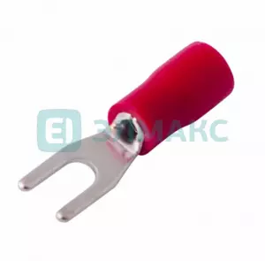 НАКОНЕЧНИК ВИЛОЧНЫЙ изолированный 3.2мм 0.5-1.5мм² (НВи 1.5-3 / НВи 1,25-3) красный REXANT