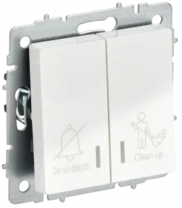 ЭЛМАКС - BRITE Выключ. 2-кл. с инд. отел. 10А ВС10-2-9-БрБ бел. IEK элмакс, электротехника, кабель, светотехника, elmax.pro