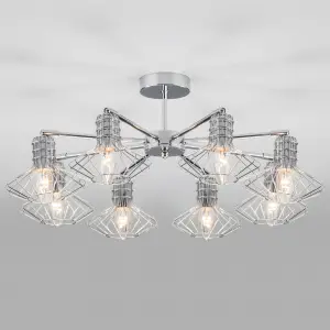 ЭЛМАКС - Потолочная люстра в стиле лофт 70108/8 хром элмакс, электротехника, кабель, светотехника, elmax.pro