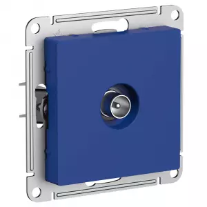 ЭЛМАКС - ATLASDESIGN TV РОЗЕТКА оконечная 1DB, механизм, АКВАМАРИН элмакс, электротехника, кабель, светотехника, elmax.pro