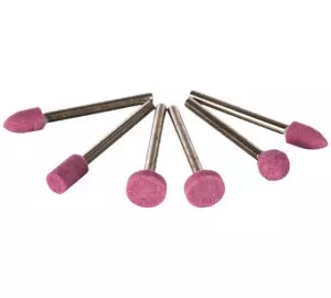 ЭЛМАКС - Шарошки для шлифовки изделий из стали и цветных металлов, алюминий-оксидные, мини, набор 6 шт. элмакс, электротехника, кабель, светотехника, elmax.pro