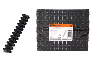 ЭЛМАКС - Зажим винтовой ЗВИ-30 полипропилен 1,5-10мм2 12пар 100°С черный TDM элмакс, электротехника, кабель, светотехника, elmax.pro