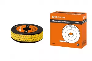 ЭЛМАКС - Маркер МК1 - 2,5мм символ "N" 1000шт/ролл TDM элмакс, электротехника, кабель, светотехника, elmax.pro
