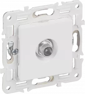 ЭЛМАКС - SKANDY Роз. TV проходная SK-A17W арк. бел. IEK элмакс, электротехника, кабель, светотехника, elmax.pro