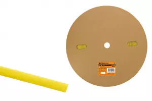 ЭЛМАКС - Термоусаживаемая трубка ТУТнг 12/6 желтая (100 м/ролл) TDM элмакс, электротехника, кабель, светотехника, elmax.pro