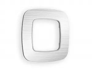ЭЛМАКС - Рамка OMEGA Radian (Серебро Металл шлифованный) 1-ая OF580101 элмакс, электротехника, кабель, светотехника, elmax.pro