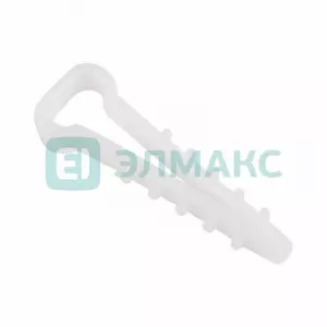 ЭЛМАКС - Дюбель-хомут 5-10 белый прямоугольный (100 шт. ) REXANT элмакс, электротехника, кабель, светотехника, elmax.pro