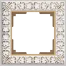 ЭЛМАКС - WL07-Frame-01/Рамка на 1 пост (белое золото) элмакс, электротехника, кабель, светотехника, elmax.pro