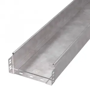 Лоток неперфорированный Стандарт HDZ 200х80х3000 (0,8 мм) (6 м/уп) Промрукав