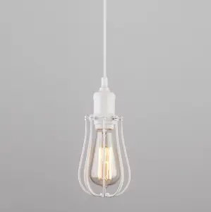 ЭЛМАКС - Подвесной светильник в стиле лофт 50065/1 белый элмакс, электротехника, кабель, светотехника, elmax.pro