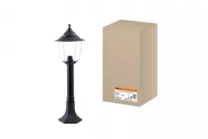 ЭЛМАКС - Светильник Прага Эл-11-73-075 60 Вт Е27 напольный на стойке h-0.75 м черный, прозрачный плафон TDM элмакс, электротехника, кабель, светотехника, elmax.pro