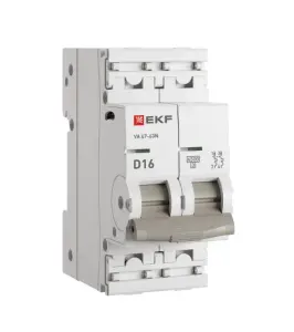 ЭЛМАКС - Автоматический выключатель ВА 47-63N 2P 16А (D) 4,5 кА PROXIMA EKF элмакс, электротехника, кабель, светотехника, elmax.pro
