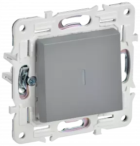 ЭЛМАКС - SKANDY Выключ. 1-кл. с инд. 10А SK-V07Gr сер. IEK элмакс, электротехника, кабель, светотехника, elmax.pro