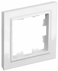 ЭЛМАКС - BRITE Рамка 1-мест. РУ-1-БрБ бел. элмакс, электротехника, кабель, светотехника, elmax.pro