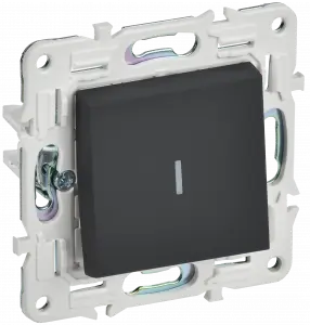 ЭЛМАКС - SKANDY Выключ. 1-кл. прох. с инд. 10А SK-V08G граф. IEK элмакс, электротехника, кабель, светотехника, elmax.pro