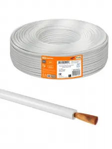 Провод ПуГВнг(А)-LS 1х6,0 ГОСТ (200м), белый TDM