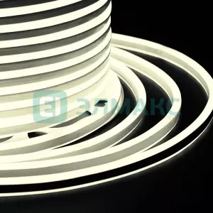 ЭЛМАКС - Гибкий Неон LED SMD, компактный 7х12мм, двухсторонний, ТЕПЛЫЙ БЕЛЫЙ, 120 LED/м, бухта 100м элмакс, электротехника, кабель, светотехника, elmax.pro