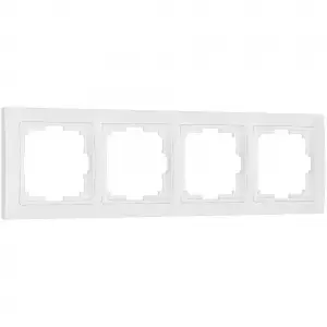 ЭЛМАКС - W0042001/ Рамка на 4 поста Snabb basic (белый) элмакс, электротехника, кабель, светотехника, elmax.pro