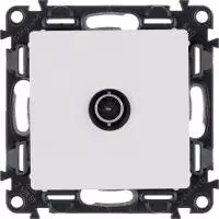 ЭЛМАКС - Valena LIFE.Розетка ТВ c топологией "звезда" 0-2400 МГц.С лицевой панелью.Белая элмакс, электротехника, кабель, светотехника, elmax.pro