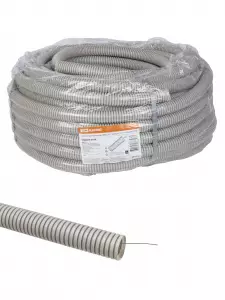 ЭЛМАКС - Труба гофрированная ПВХ d 32 с зондом (50 м) тяжелая TDM элмакс, электротехника, кабель, светотехника, elmax.pro