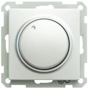 W59 СВЕТОРЕГУЛЯТОР (диммер) поворотный 400Вт 230В механизм МАТОВЫЙ ХРОМ