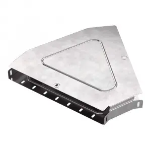 Угол горизонтальный 45 градусов с крышкой Стандарт 400х50 Промрукав