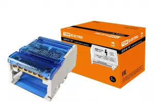 ЭЛМАКС - Шина "N" нулевая на DIN-рейку в корпусе 4х7групп TDM элмакс, электротехника, кабель, светотехника, elmax.pro