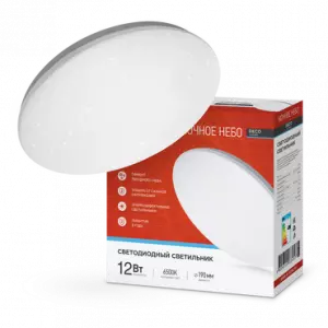 ЭЛМАКС - Светильник светодиодный серии DECO 12Вт 230В 6500К 780лм 190х65мм НОЧНОЕ НЕБО IN HOME элмакс, электротехника, кабель, светотехника, elmax.pro