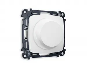 ЭЛМАКС - Комплект механизма светорегулятора универсального OMEGA MO125510 Белый матовый 25-600W/LED 5-300W QU элмакс, электротехника, кабель, светотехника, elmax.pro