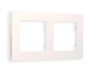 ЭЛМАКС - Рамка ALFA Techno (Жемчуг) 2-ая AF220202 элмакс, электротехника, кабель, светотехника, elmax.pro