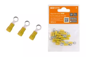 ЭЛМАКС - Наконечник НКИ 5,5-4 кольцо 4-6мм (20шт) TDM элмакс, электротехника, кабель, светотехника, elmax.pro