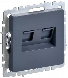 ЭЛМАКС - BRITE Роз. двойная RJ11+RJ45 кат.5E РК/Т12-БрМ мар. IEK элмакс, электротехника, кабель, светотехника, elmax.pro