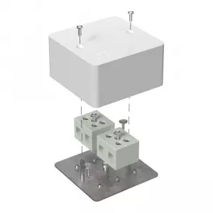 ЭЛМАКС - Коробка огнестойкая для кабель-канала 40-0460-FR16.0-4 Е15-Е120 85х85х45 Промрукав элмакс, электротехника, кабель, светотехника, elmax.pro