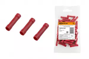 ЭЛМАКС - Гильза соединительная изолированная ГСИ 1,5 красная (50 шт) TDM элмакс, электротехника, кабель, светотехника, elmax.pro