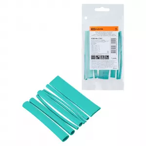 ЭЛМАКС - Набор трубок термоусаживаемых, клеевых "Моноцвет-диапазон, зеленый TDM" элмакс, электротехника, кабель, светотехника, elmax.pro