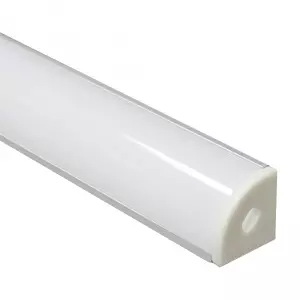 ЭЛМАКС - Профиль алюминиевый "угловой круглый 16*16мм", серебро, CAB280 с матовым экраном, 2 заглушками, 4 кр элмакс, электротехника, кабель, светотехника, elmax.pro