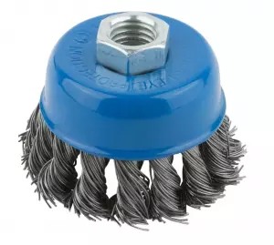 ЭЛМАКС - Корщетка-чашка с бандажом 65 мм витая, гайка М 14 MOS элмакс, электротехника, кабель, светотехника, elmax.pro