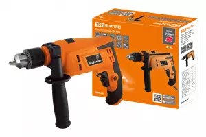 ЭЛМАКС - Дрель ДУ-850, удар., мощ. 850 Вт, 13мм, 0-3000 об/мин, 0-48000 уд/мин, шнур 3 м. "Рубин" TDM элмакс, электротехника, кабель, светотехника, elmax.pro